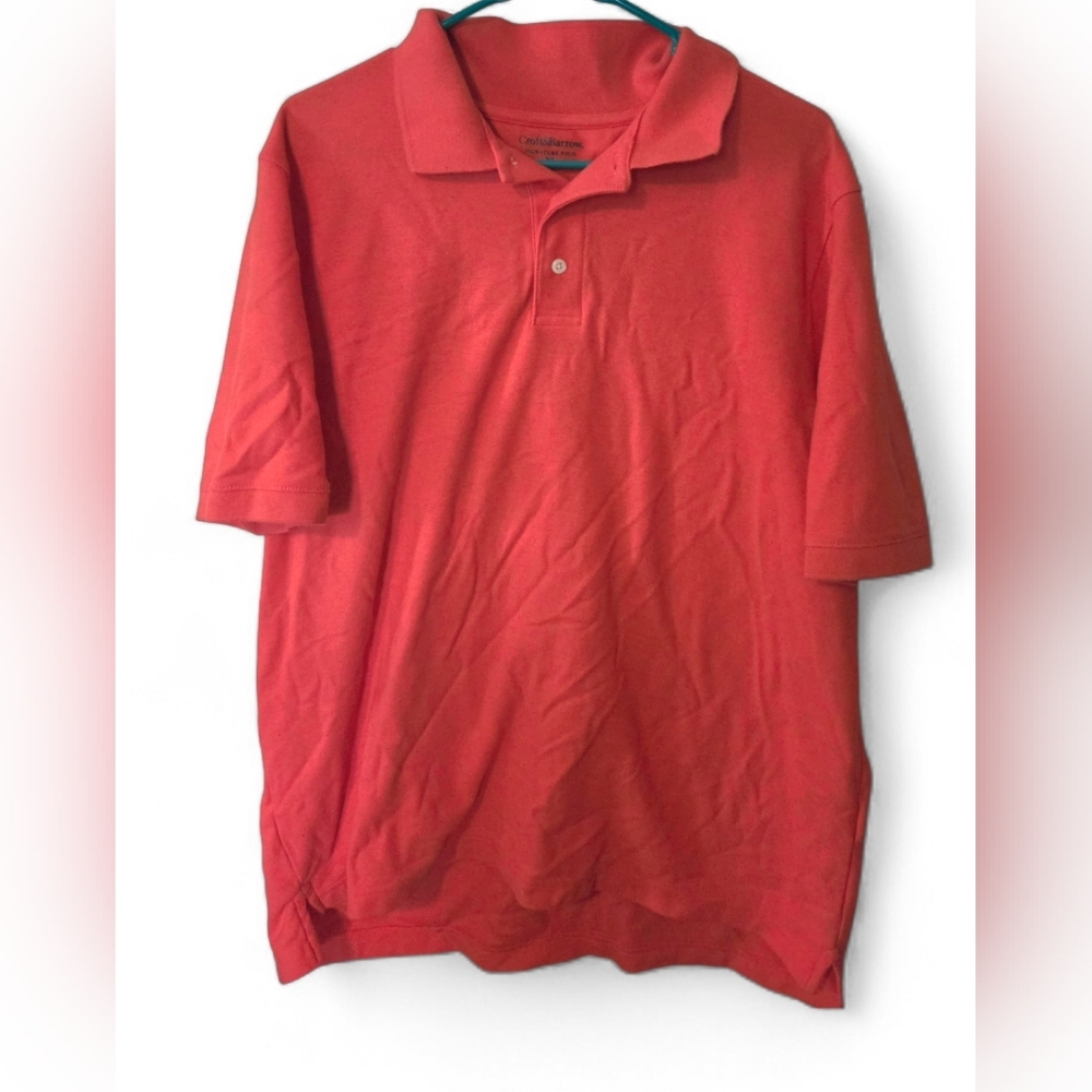Men's Orange Polo Shirt - Classic Short Sleeve